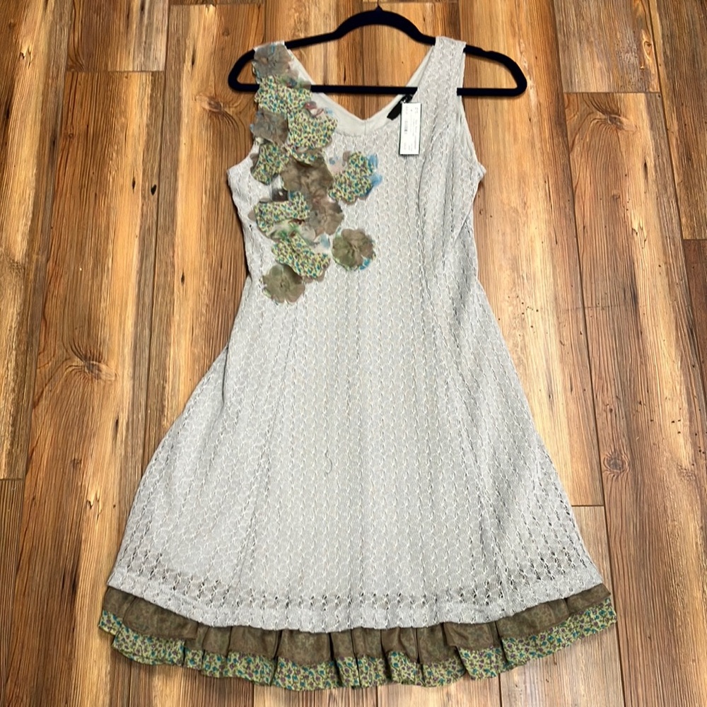 Ryu Lace Dress with Floral Details